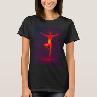 Yoga Girl Female Sun Salutation Meditation Chakra  Tシャツ