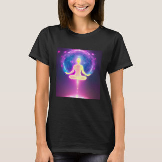 Yoga Girl Female Sun Salutation Meditation Chakra  Tシャツ