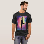 Yoga Girl Female Sun Salutation Meditation Chakra  Tシャツ (正面フル)