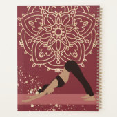 Yoga Girl Modern Mandala Magenta Gold プランナー手帳 (裏面)