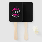 Yoga Gives Me Superpower ハンドファン (正面&裏面)