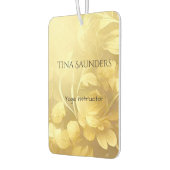 Yoga gold flowers custom name カーエアーフレッシュナー (左)