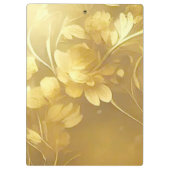 Yoga gold flowers custom name クリップボード (裏面)