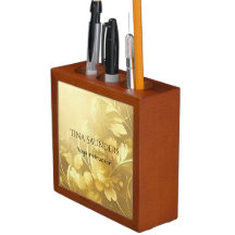 Yoga gold flowers custom name