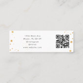 Yoga Health And Wellness Holistic Gold Stars スキニー名刺 (裏面)