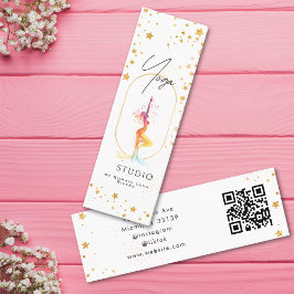 Yoga Health And Wellness Holistic Gold Stars スキニー名刺