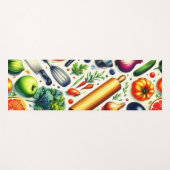 Yoga in the kitchen. ヨガマット (正面(横))