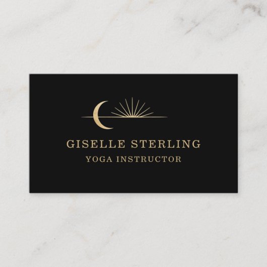 Yoga Instructor Celestial Sun Moon 名刺 (正面)