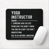 Yoga Instructor Definition Shirts Funny Job Title  マウスパッド (マウス)
