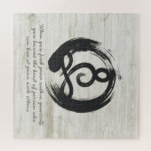 Yoga Instructor Meditation Pose Zen Symbol Quotes ジグソーパズル (横)