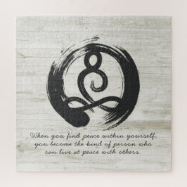 Yoga Instructor Meditation Pose Zen Symbol Quotes ジグソーパズル