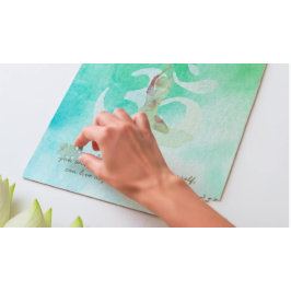 YOGA Instructor Meditation Tree Pose Om Sign Quote ジグソーパズル