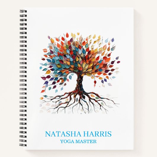 Yoga Instructor Wellness Mindful Gift notebook ノートブック (正面)