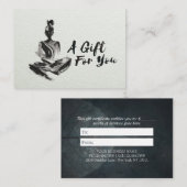 Yoga Instructto Lotus Meditationギフト券 割引カード (正面/裏面)