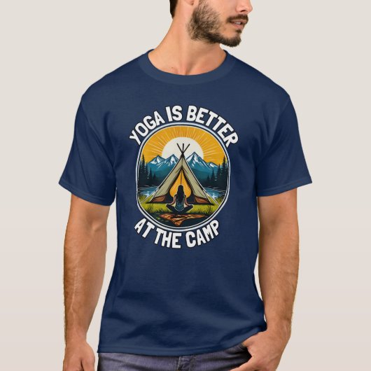 Yoga is better at the camp gift tシャツ (正面)