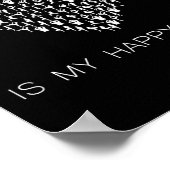 Yoga Is My Happy Place Insrational Motivational ポスター (角)