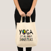 Yoga It's All About Inner Peace トートバッグ (正面(商品))