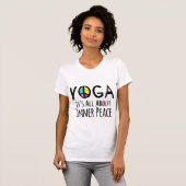 Yoga It's All About Inner Peace Tシャツ (正面フル)