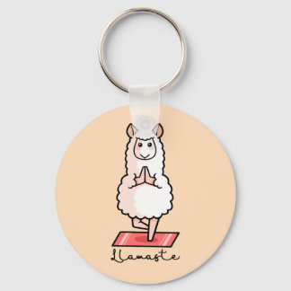 Yoga Llama - Llamaste キーホルダー