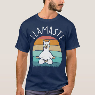 Yoga llamaste funny Yoga quote retro Tシャツ