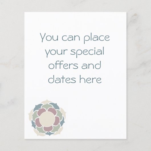 Yoga Lotus チラシ (裏面)