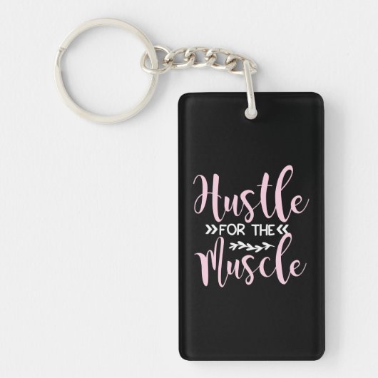 Yoga Lover | Hustle For The Muscle キーホルダー (正面)