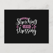 Yoga Lover | More Stretching Less Stressing ポストカード (正面)