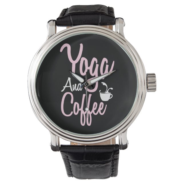 Yoga Lover | Yoga And Coffee 腕時計 (正面)