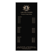 Yoga Mandala Salon Price List ラックカード (正面)