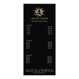 Yoga Mandala Salon Price List ラックカード
