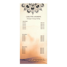 Yoga Mandala Sun Salon Price List Rack Card ラックカード