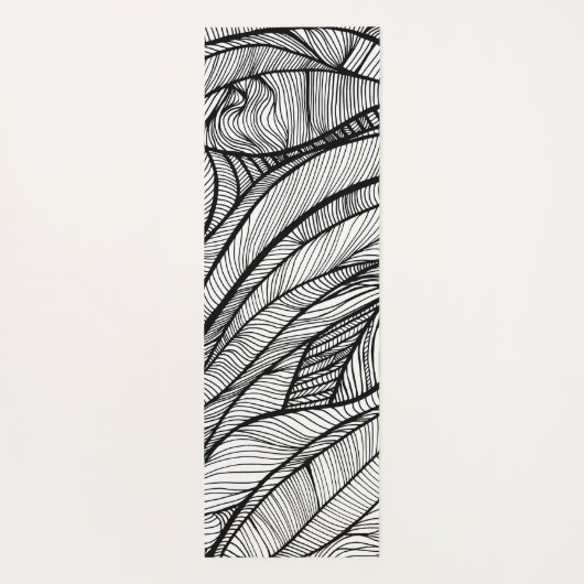 YOGA MAT feat. hand-drawn line art both sides ヨガマット (裏面)