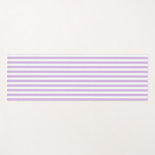 Yoga Mat - Lilac Stripe Patterns ヨガマット (正面(横))