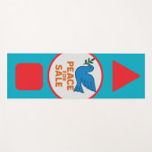 Yoga Mat , Peace theme designed yoga mat ヨガマット (正面(横))