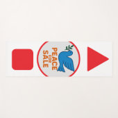 Yoga Mat , Peace theme designed yoga mat ヨガマット (正面(横))