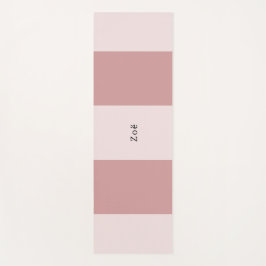 Yoga Mat - Personalised Pink Stripes Pattern ヨガマット