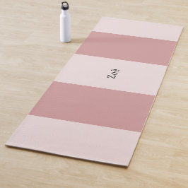 Yoga Mat - Personalised Pink Stripes Pattern ヨガマット