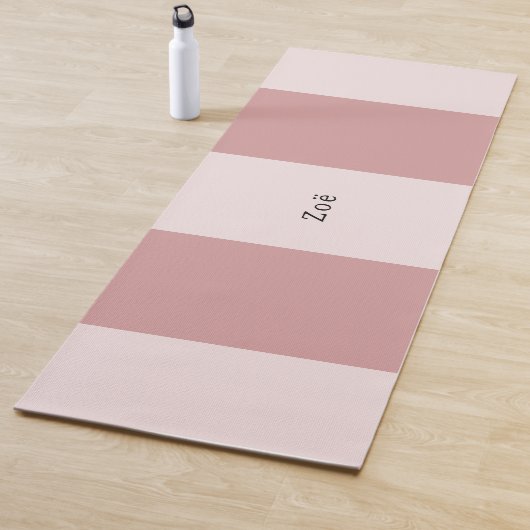 Yoga Mat - Personalised Pink Stripes Pattern ヨガマット (インサイチュ)