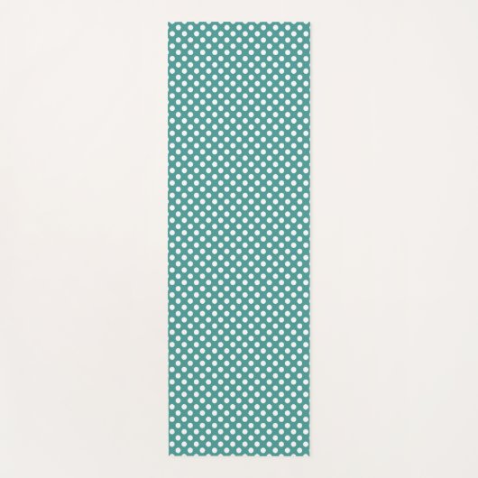 Yoga Mat - Teal Dots Pattern ヨガマット (正面)
