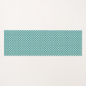 Yoga Mat - Teal Dots Pattern ヨガマット (正面(横))