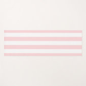 Yoga Mats Pink & White Stripe ヨガマット (正面(横))