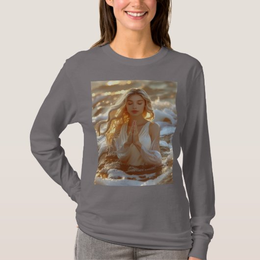 YOGA - MEDITATION - CARPE DIEM - WELLNESS Tシャツ (正面)