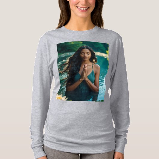 YOGA - MEDITATION - CARPE DIEM - WELLNESS Tシャツ (正面)