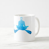 Yoga Meditation Diving Ocean Freediving Sea Apnea  コーヒーマグカップ (正面右)