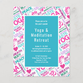 Yoga Meditation Event Retreat or Workshop チラシ