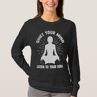Yoga Meditation Exercise Stretch Gym Tシャツ