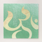 Yoga Meditation Instructor Life Coach OM Quotes ジグソーパズル (横)