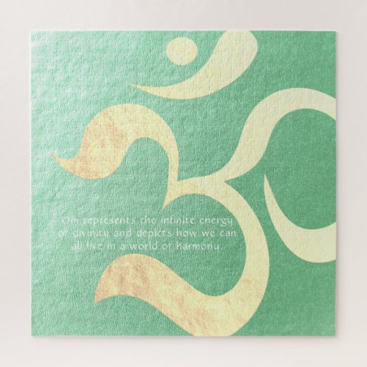 Yoga Meditation Instructor Life Coach OM Quotes ジグソーパズル (縦)