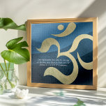 Yoga Meditation Instructor Life Coach OM Quotes Ji ジグソーパズル<br><div class="desc">Yoga Fitness Studio / Meditation Instructor / Personal Trainer / Life Coach / Healer / Reiki Master / Massage Therapy Quotes Puzzles . Modern Faux Gold Foil Om Symbol on Dark Blue Wave Pattern Background. ------------------------------------------------------ Om represents the infinite energy of divinity and depicts how we can all live in...</div>