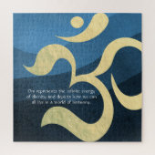 Yoga Meditation Instructor Life Coach OM Quotes Ji ジグソーパズル (縦)